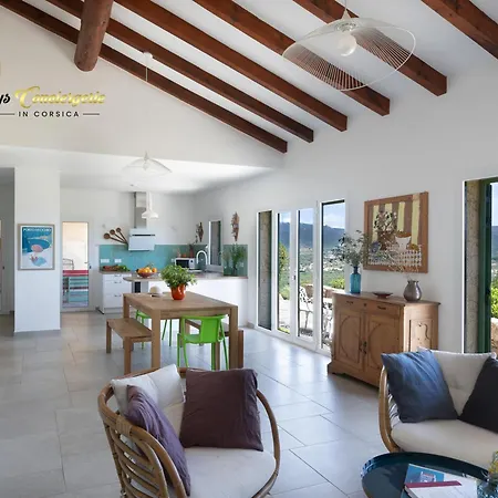 Acciagina 10 Pers Piscine Vue Pinarello Climatisee Pinarellu