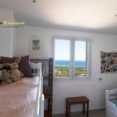 Acciagina 10 Pers Piscine Vue Pinarello Climatisee Pinarellu