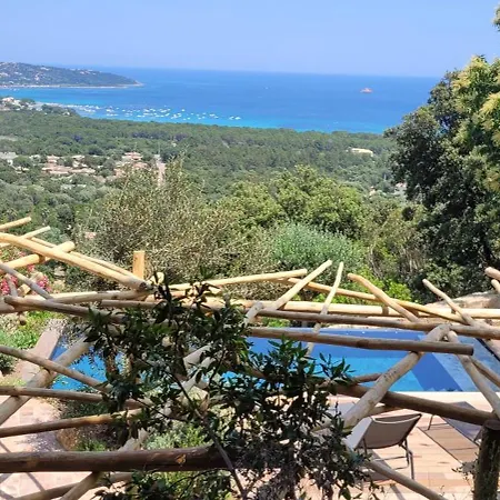 Acciagina 10 Pers Piscine Vue Pinarello Climatisee Pinarellu (Corsica)