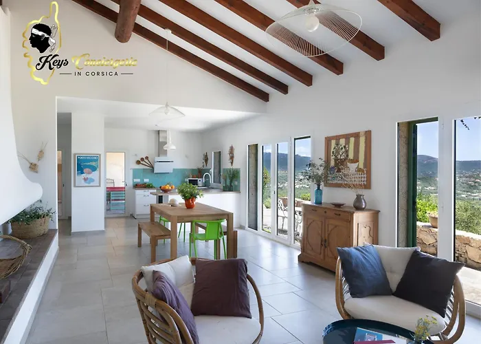 Acciagina 10 Pers Piscine Vue Pinarello Climatisee Pinarellu